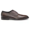 Derby-Schuhe aus strukturiertem und glattem Leder