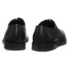 Derby-Schuhe aus strukturiertem und glattem Leder