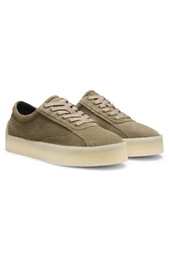 Derby-Schuhe aus Wildleder mit Kreppgummi-Laufsohle