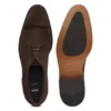 Derby-Schuhe aus Wildleder mit Zehenkappe