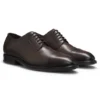 Derby-Schuhe mit Zehenkappe aus Leder