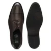 Derby-Schuhe mit Zehenkappe aus Leder