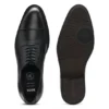 Derby-Schuhe mit Zehenkappe aus Leder