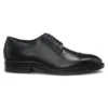 Derby-Schuhe mit Zehenkappe aus Leder