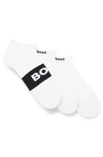 Dreierpack Socken aus Baumwollmischung in Knöchellänge