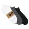Dreierpack Socken aus Baumwollmischung in Knöchellänge