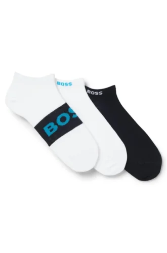 Dreierpack Socken aus Baumwollmischung in Knöchellänge