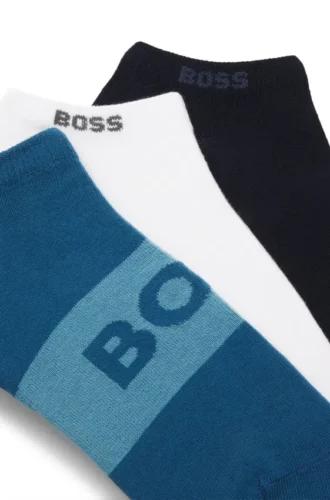 Dreierpack Socken aus Baumwollmischung in Knöchellänge