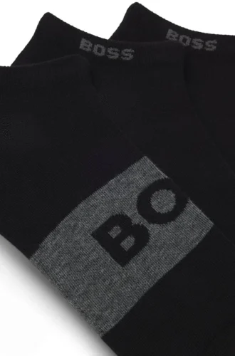 Dreierpack Socken aus Baumwollmischung in Knöchellänge
