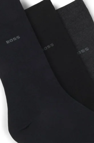 Dreierpack Socken aus Baumwollmischung in normaler Länge
