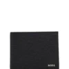 Dreifach gefaltete Brieftasche mit Monogramm-Muster