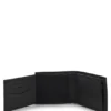 Dreifach gefaltete Brieftasche mit Monogramm-Muster