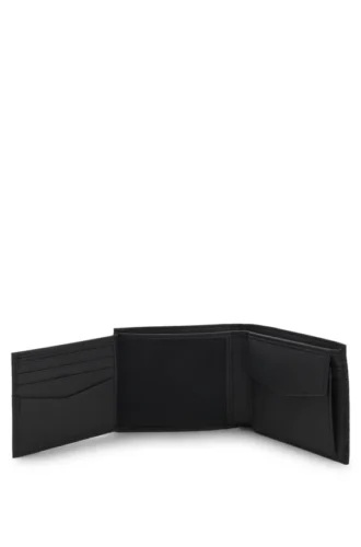 Dreifach gefaltete Brieftasche mit Monogramm-Muster