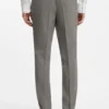 Dreiteiliger Anzug in Slim Fit aus Popeline aus Wollmischung
