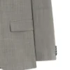 Dreiteiliger Anzug in Slim Fit aus Popeline aus Wollmischung