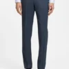 Dreiteiliger Slim-Fit-Anzug aus gemusterter Stretchwolle