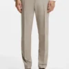 Dreiteiliger Slim-Fit-Anzug aus gemusterter Stretchwolle