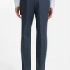 Dreiteiliger Slim-Fit-Anzug aus gemusterter Stretchwolle