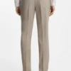 Dreiteiliger Slim-Fit-Anzug aus gemusterter Stretchwolle