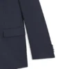 Dreiteiliger Slim-Fit-Anzug aus gemusterter Stretchwolle