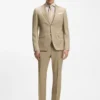 Dreiteiliger Slim-Fit-Anzug aus Serge aus Schurwolle