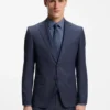 Dreiteiliger Slim-Fit-Anzug aus Serge aus Schurwolle Dreiteiliger Slim-Fit-Anzug aus Serge aus Schurwolle