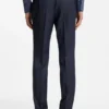 Dreiteiliger Slim-Fit-Anzug aus Serge aus Schurwolle Dreiteiliger Slim-Fit-Anzug aus Serge aus Schurwolle