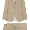 Dreiteiliger Slim-Fit-Anzug aus Serge aus Schurwolle