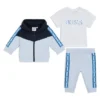 Dreiteiliger Trainingsanzug für Kinder aus Stretch-Baumwolle Dreiteiliger Trainingsanzug für Kinder aus Stretch-Baumwolle