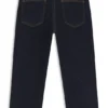 Dunkelblaue, locker sitzende Kinder-Jeans aus Stretch-Denim Dunkelblaue, locker sitzende Kinder-Jeans aus Stretch-Denim