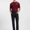 Dunkelblaue Slim-Fit-Jeans aus Stretch-Denim