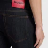 Dunkelblaue Slim-Fit-Jeans aus Stretch-Denim