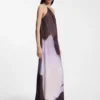Ein-Schulter-Kleid mit Blumenprint