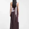 Ein-Schulter-Kleid mit Blumenprint