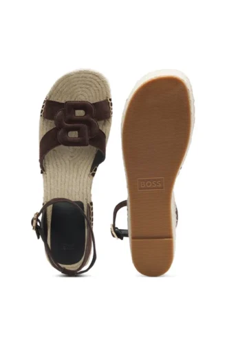 Espadrilles aus Wildleder mit Double-B-Monogramm
