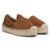 Espadrilles aus Wildleder mit Jute-Zwischensohle