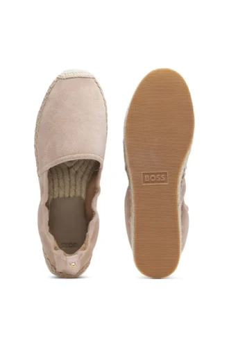 Espadrilles aus Wildleder mit Jute-Zwischensohle