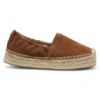 Espadrilles aus Wildleder mit Jute-Zwischensohle