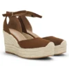 Espadrilles aus Wildleder mit Keilabsatz