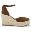 Espadrilles aus Wildleder mit Keilabsatz