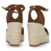 Espadrilles aus Wildleder mit Keilabsatz