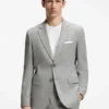 Extra-Slim-Fit-Jacke aus Performance-Sharkskin Extra-Slim-Fit-Jacke aus Performance-Sharkskin