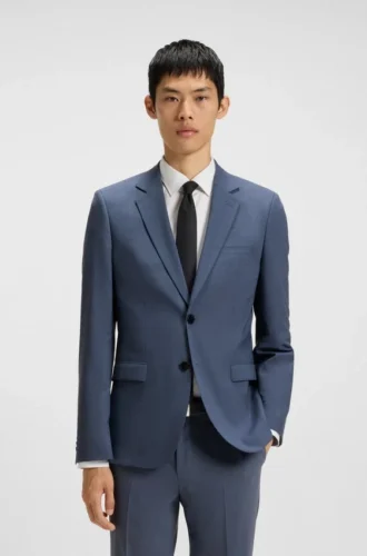 Extra-Slim-Fit-Jacke aus Performance-Stretch-Dobby
