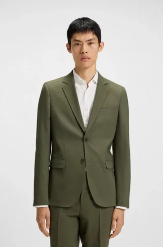 Extra-Slim-Fit-Jacke aus Performance-Stretch-Dobby