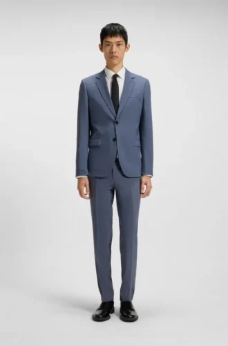 Extra-Slim-Fit-Jacke aus Performance-Stretch-Dobby