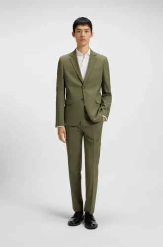 Extra-Slim-Fit-Jacke aus Performance-Stretch-Dobby