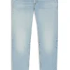 Extra-Slim-Fit-Jeans aus hellblauem Stretch-Denim