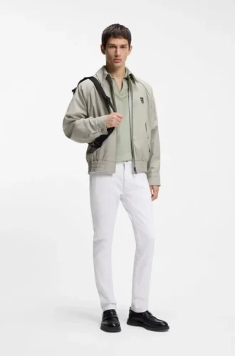 Extra-Slim-Fit-Jeans aus weißem Comfort-Stretch-Denim