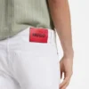 Extra-Slim-Fit-Jeans aus weißem Comfort-Stretch-Denim