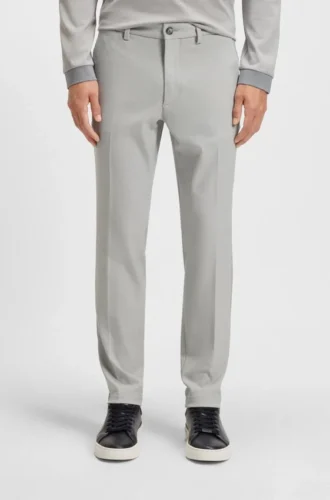 Fleckenabweisende Slim-Fit-Hose aus Stretch-Dobby